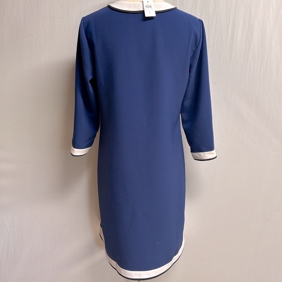 Ann Taylor Blue And White Shift Dress Size Small - Picture 5 of 13